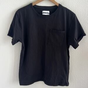Melrose Place Black Front Pocket Tee T-Shirt Classic Medium